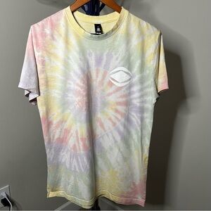 SSKWAN Tie Dye Logo T-Shirt | Pastel Festival Streetwear Sz M